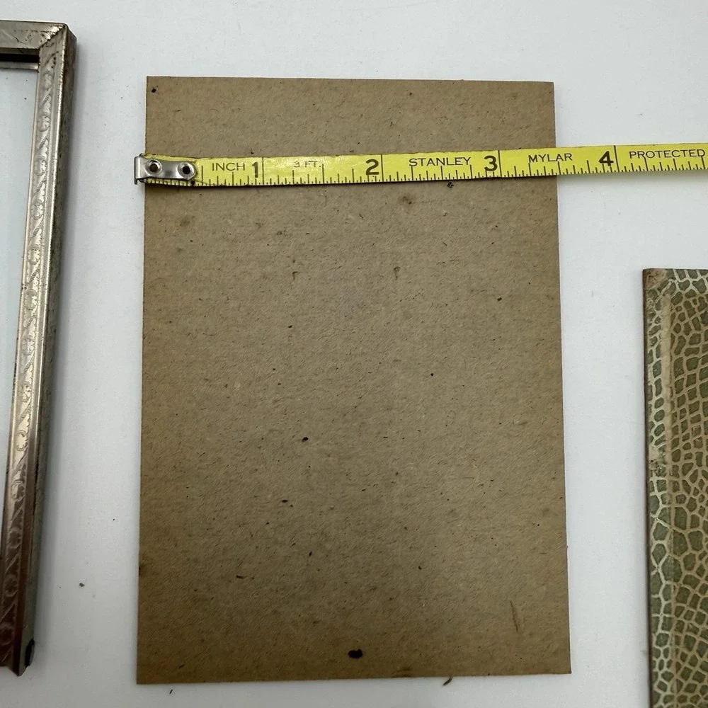 Lot 3 Vintage Gold Metal Picture Frame Ornate Bifold Wall Gallery Table Stand